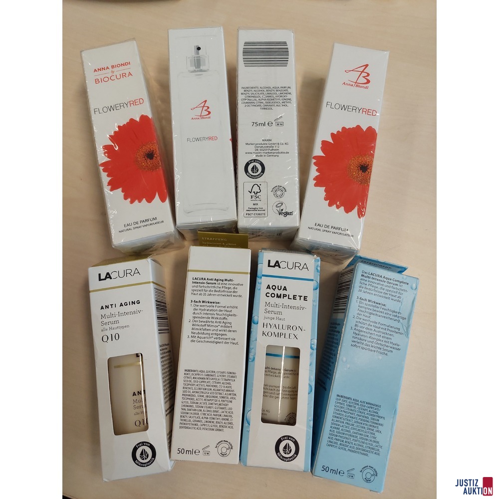 4 Packungen Eau de Parfum der Marke Anna Blondi u.a.