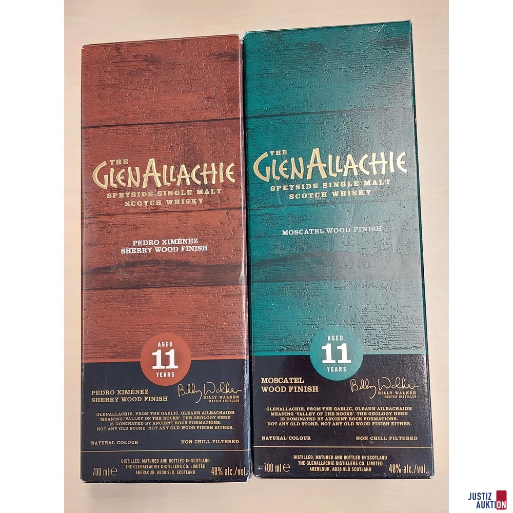 1 Flasche The Glen Allachie Speyside u.a.