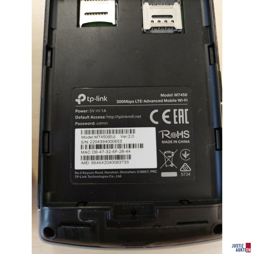 WLAN-Router der Marke TP-Link - Model&colon;M745O &lpar;EU&rpar; Ver&colon; 2&period;0