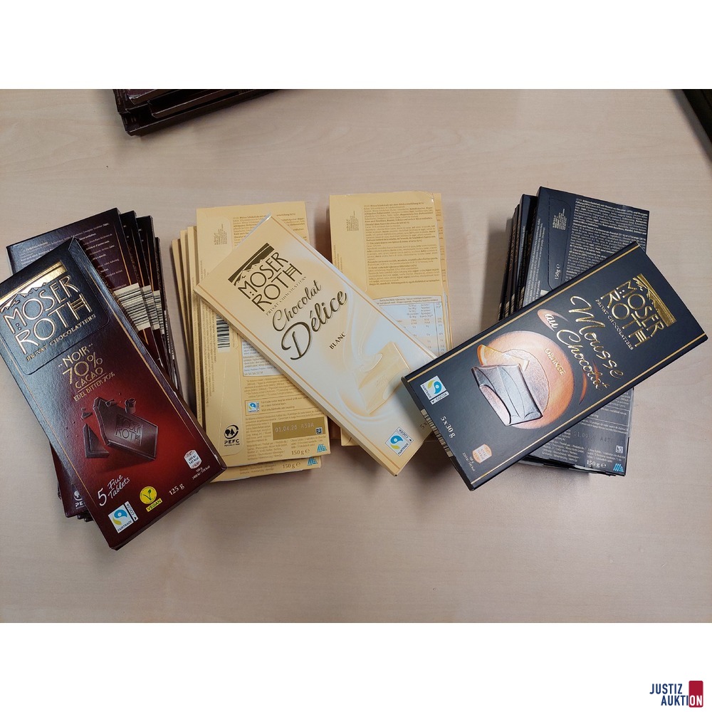 27 x Moser Roth Schokoladen von Hofer/Aldi