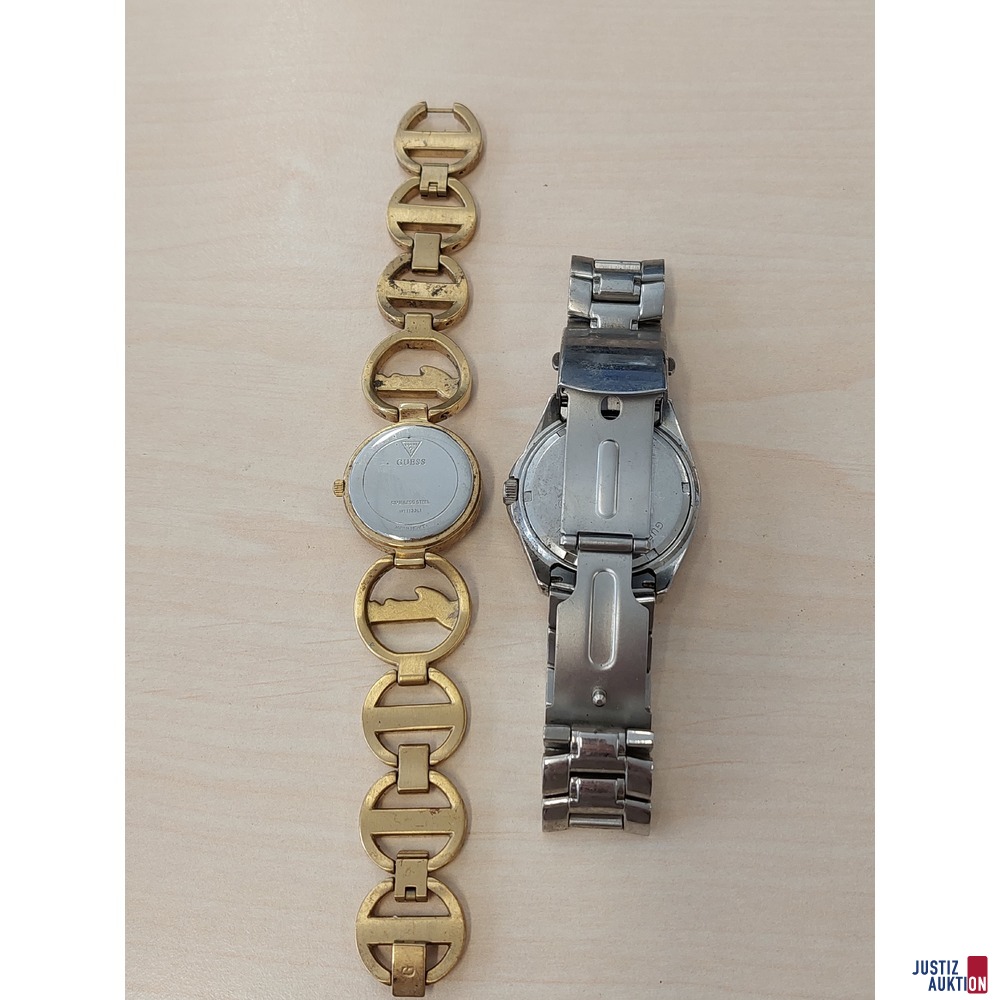 2 Damenarmbanduhren der Marke Guess