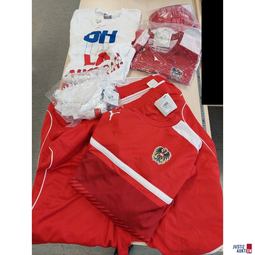 Konvolut der Marke Puma &Ouml;FB &Ouml;sterreich Bekleidung