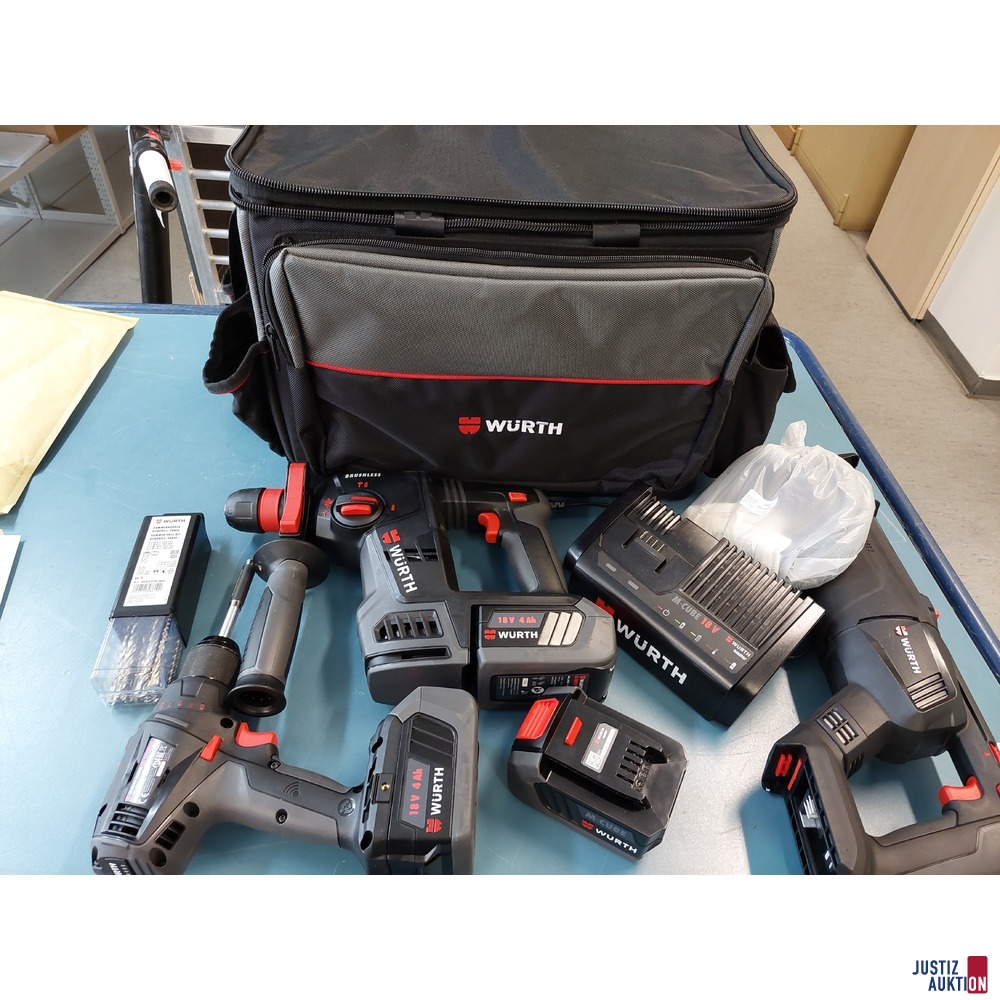 Akku-Maschinen Taschenset der Marke W&uuml;rth