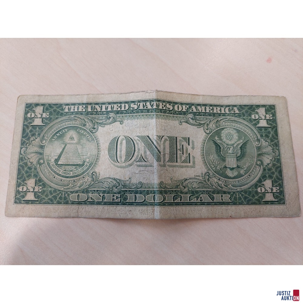 USA 1 Dollar Banknote Silver Certificate