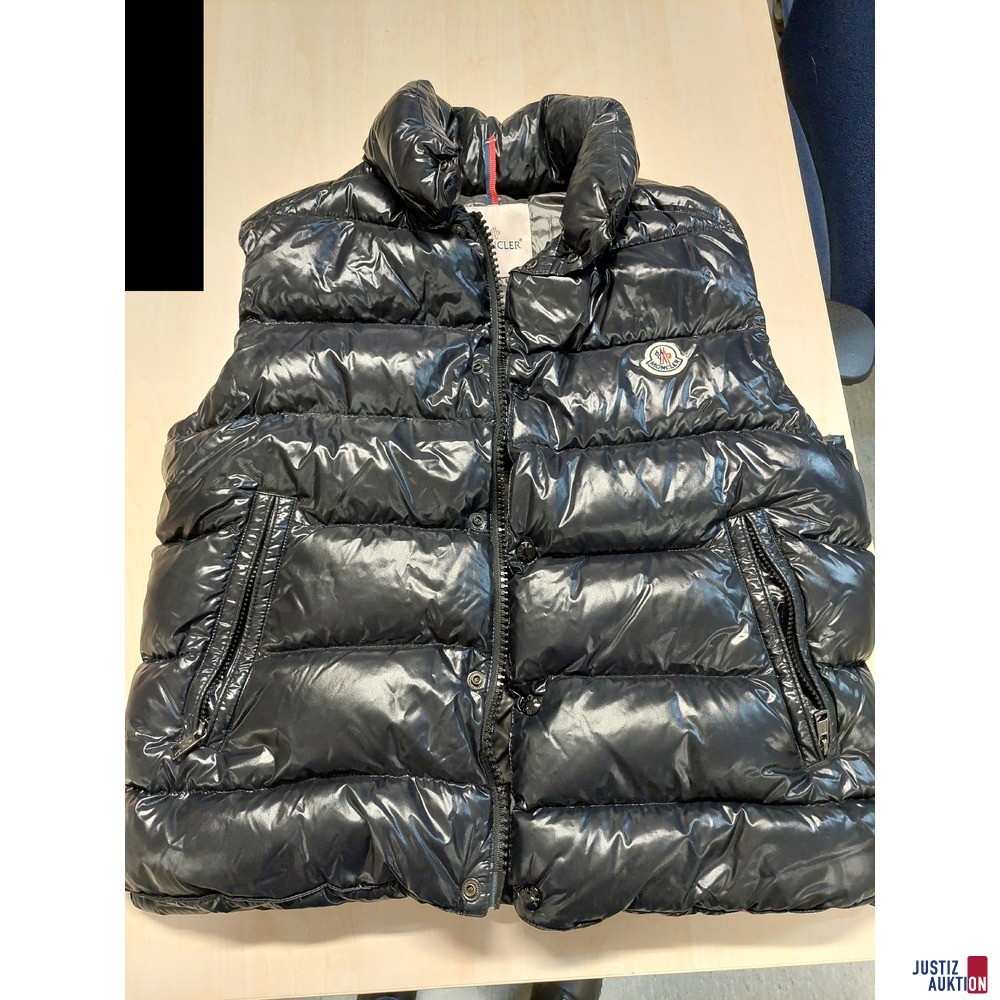 Herrendaunenweste der Marke Moncler Tibb Gr&period; 3 Farbe schwarz