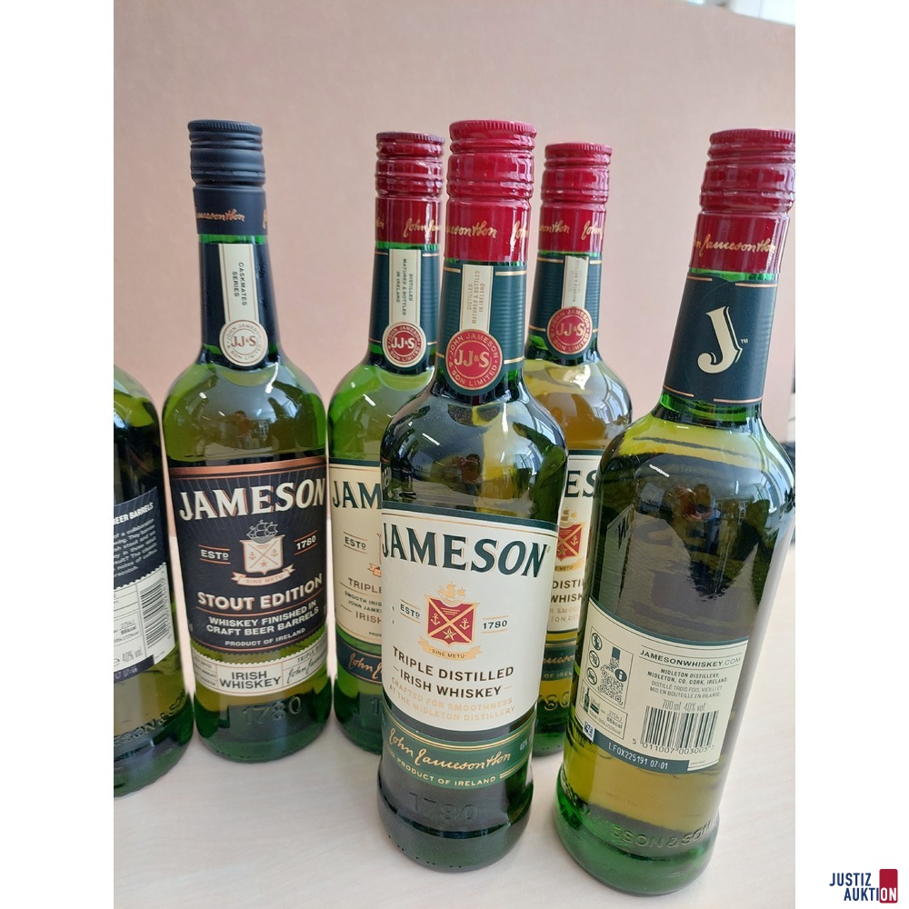 3 Flaschen Jameson Stout Edition Whiskey u&period;a&period;