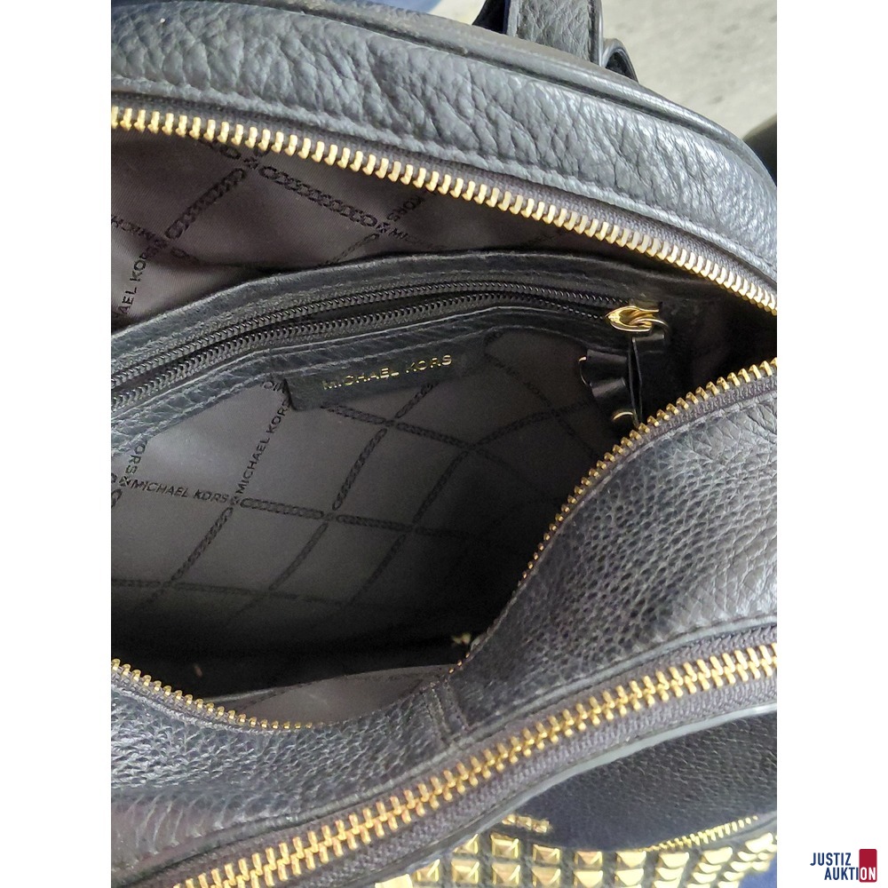 Michael Kors Rhea Backback Lederrucksack schwarz