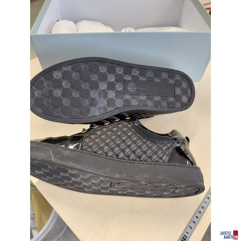 Leandro Lopes Low Top Ezio Black Gold Gr&ouml;&szlig;e 43