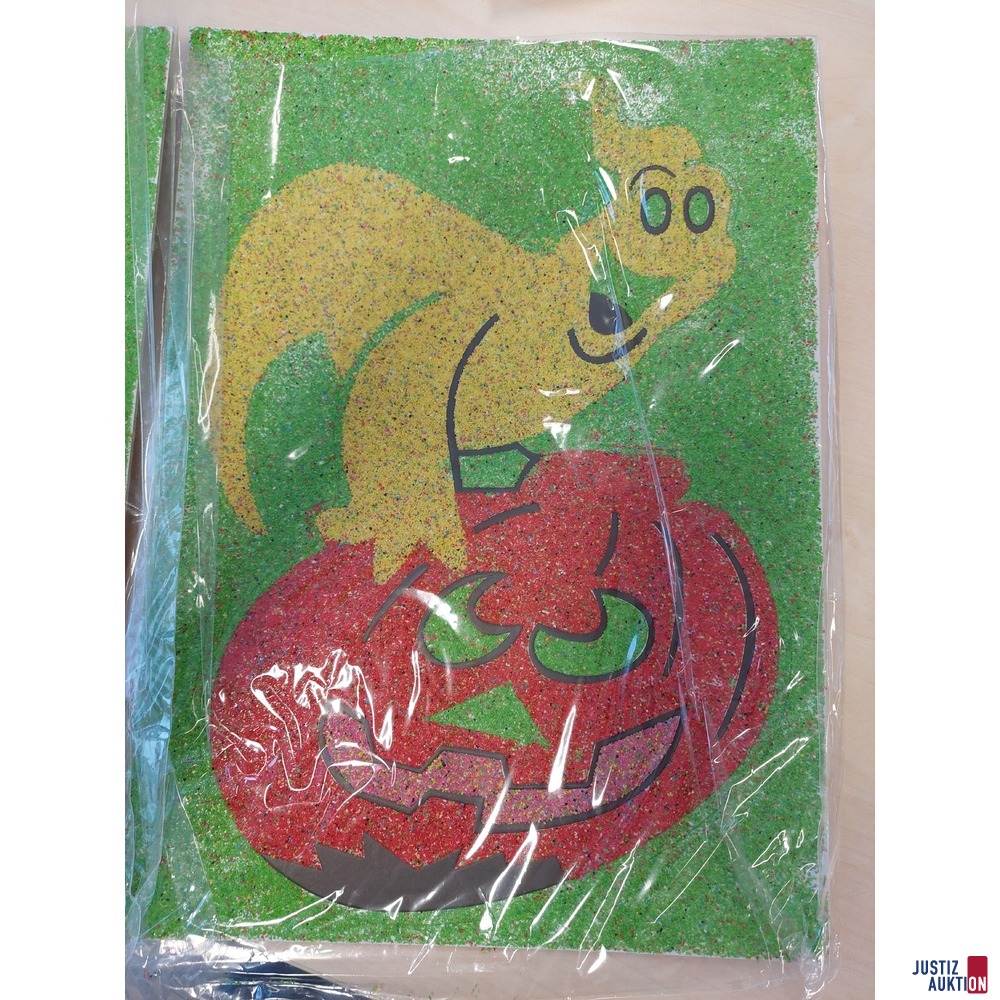 2 Sandkunstbilder auf Karton Gr. 34 x 24 cm