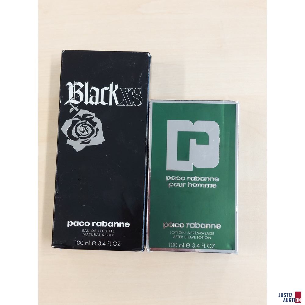 Eau de Toilette der Marke Paco Rabanne BlackXS u.a.