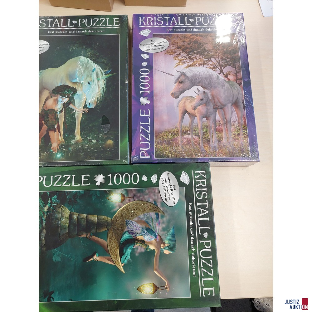 Konvolut an Kristall Puzzles