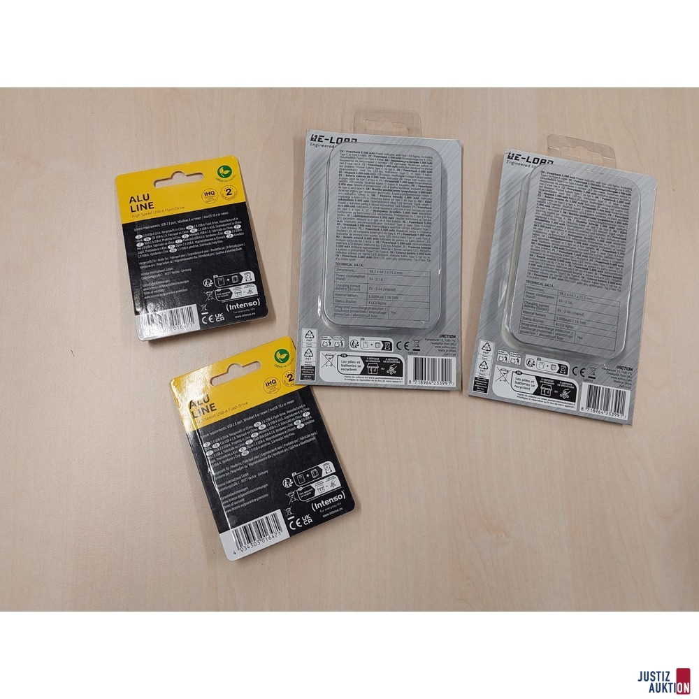 2 USB-Sticks der Marke ALU LINE Intenso 64 GB u&period;a&period;