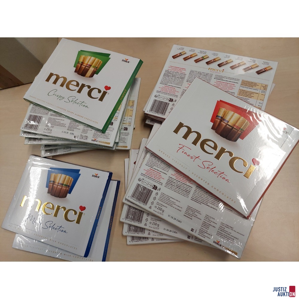 23 x Merci der Marke Storck je 250g