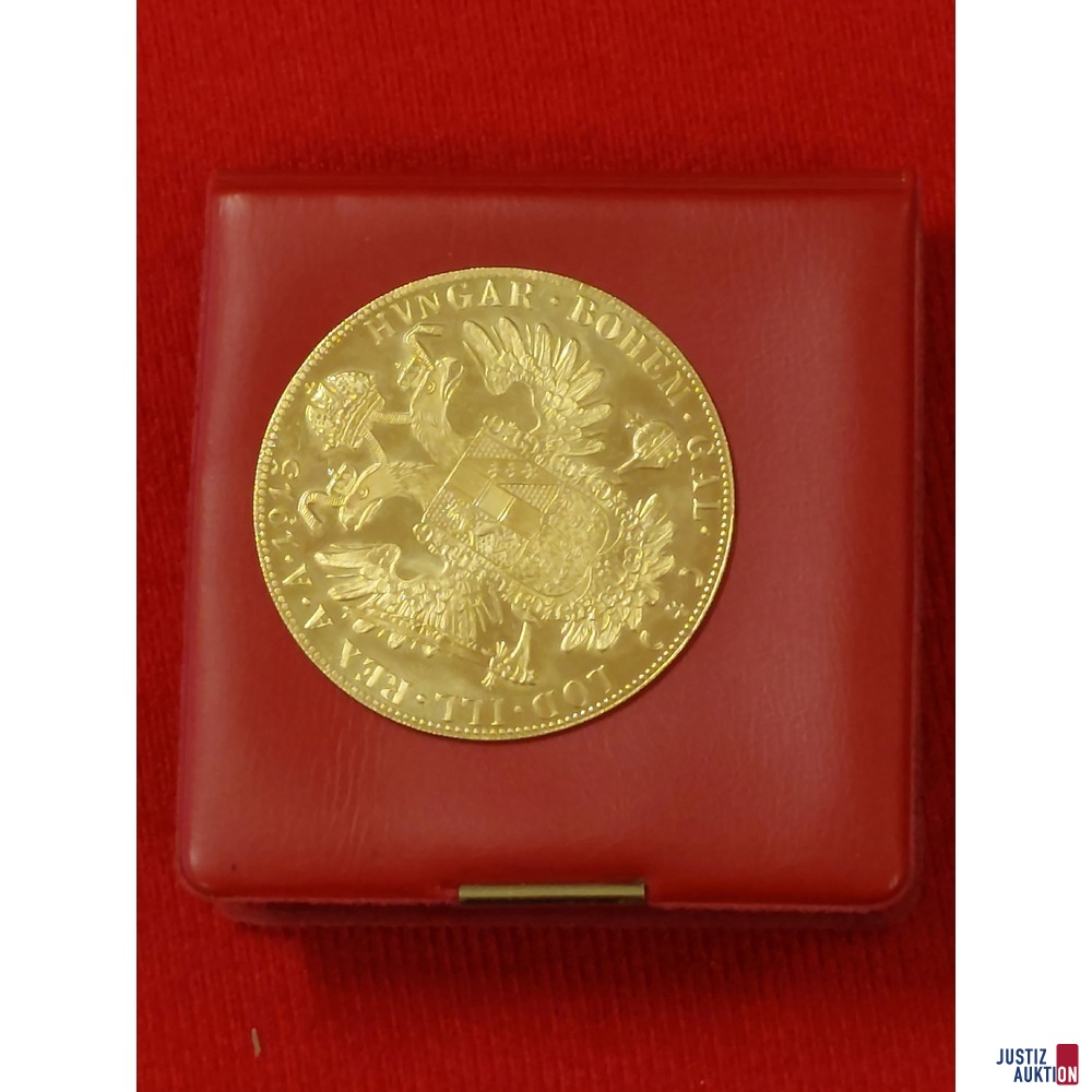 Vierfachdukat 986 Gold Gewicht 13,96 g