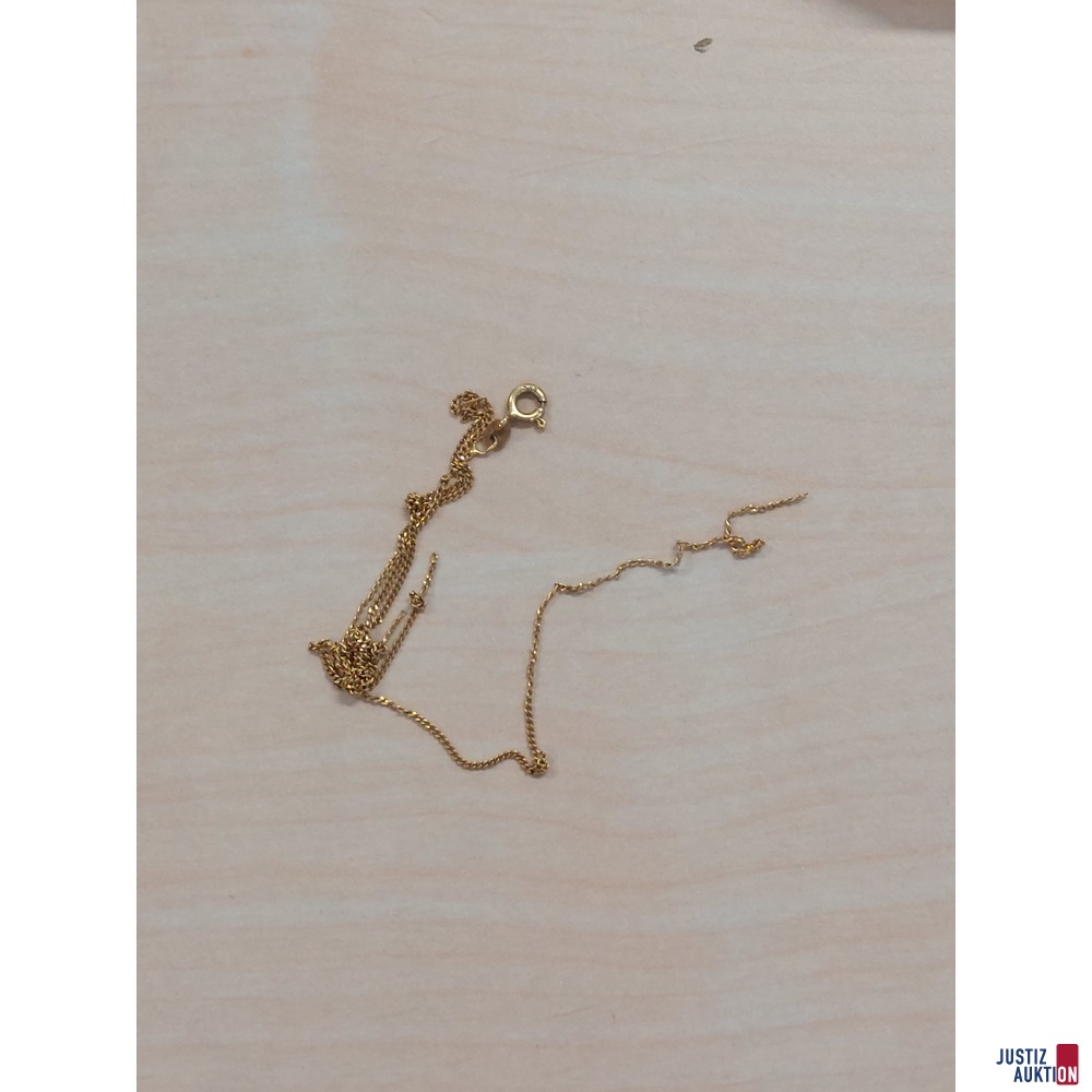 Goldkette defekt 585 &permil; punziert 1&comma;45 g