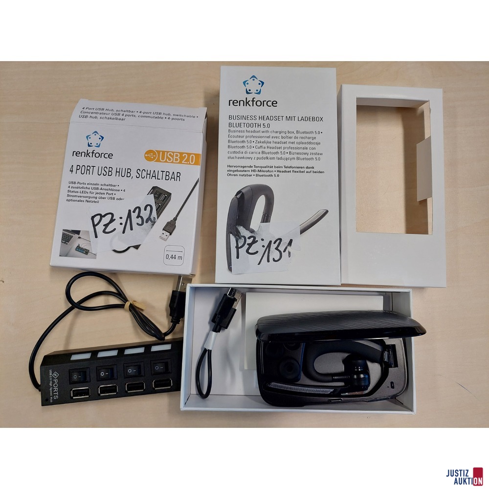 4 Port USB HUB der Marke renkforce u.a.