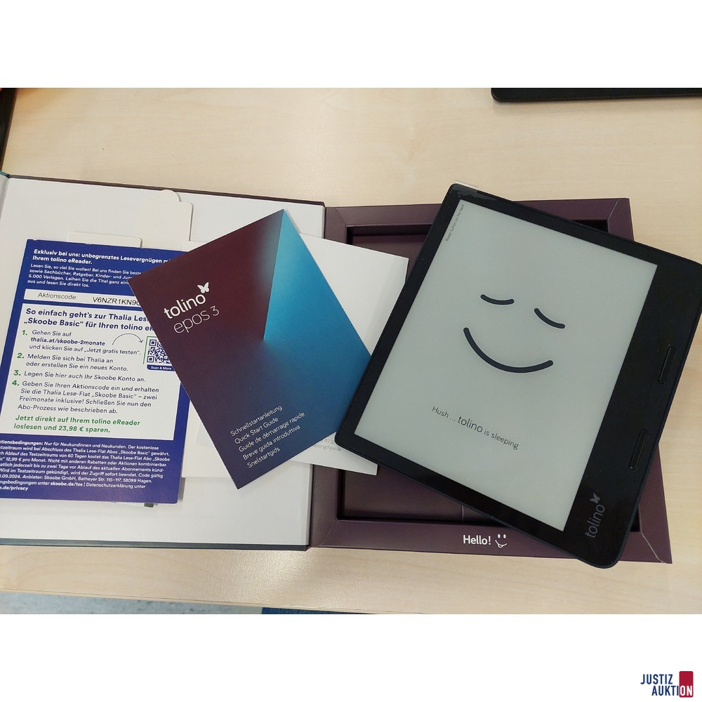 E-Book-Reader der Marke Tolino epos 3