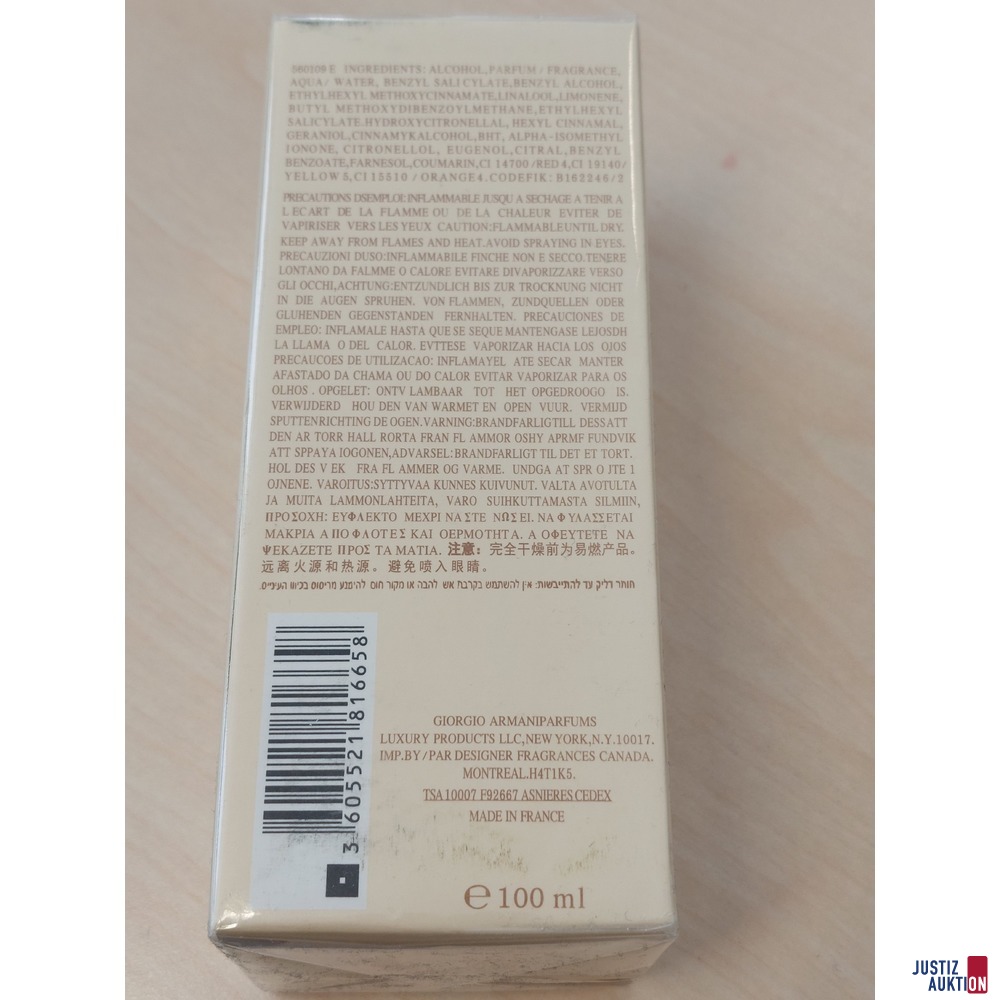 Eau de Parfum der Marke Giorgio Armani Si 100 ml