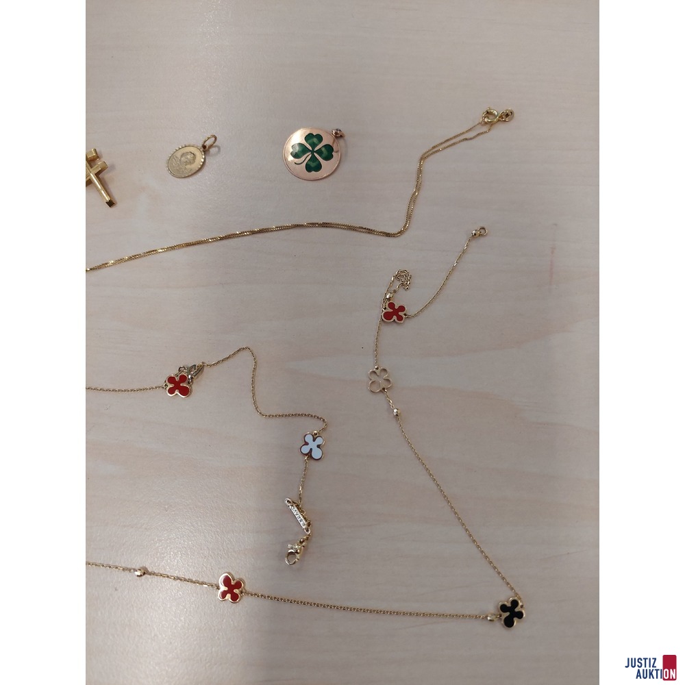 Diverser Schmuck aus 585 &permil; punziert