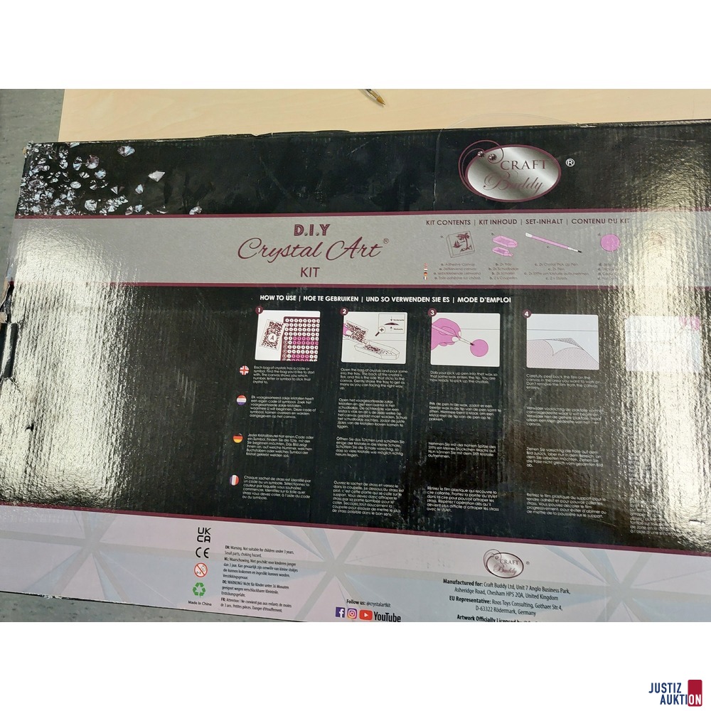 Selbstklebende Leinwand Craft Buddy Crystal Art Kit