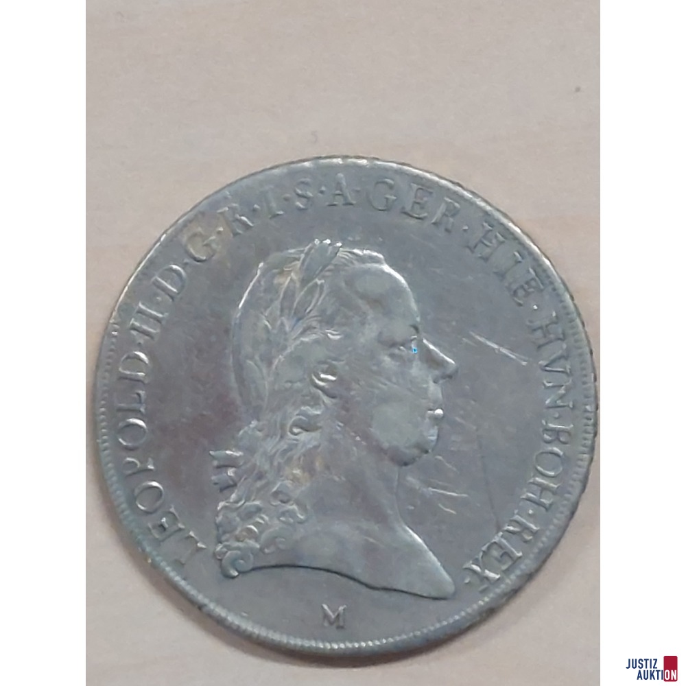 RDR Leopold der II&period; Kronentaler 1792 M leichte Justierspuren