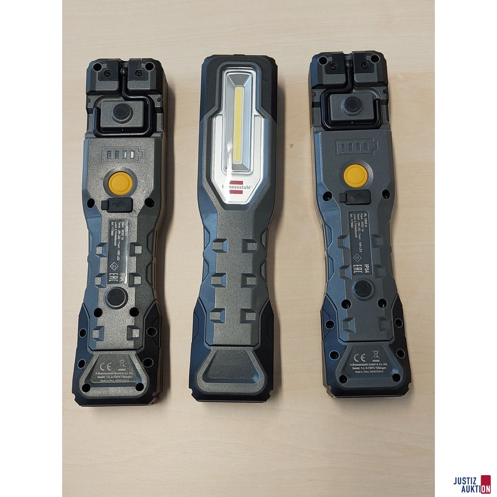3 LED Akku Handleuchten der Marke Brennstuhl HL 1000 A