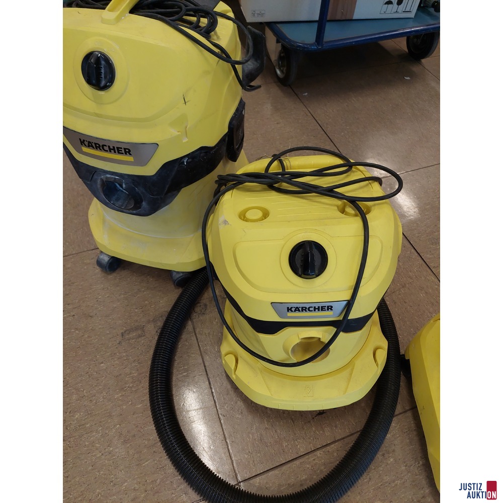 3 Nass-Trockensauger der Marke K&auml;rcher