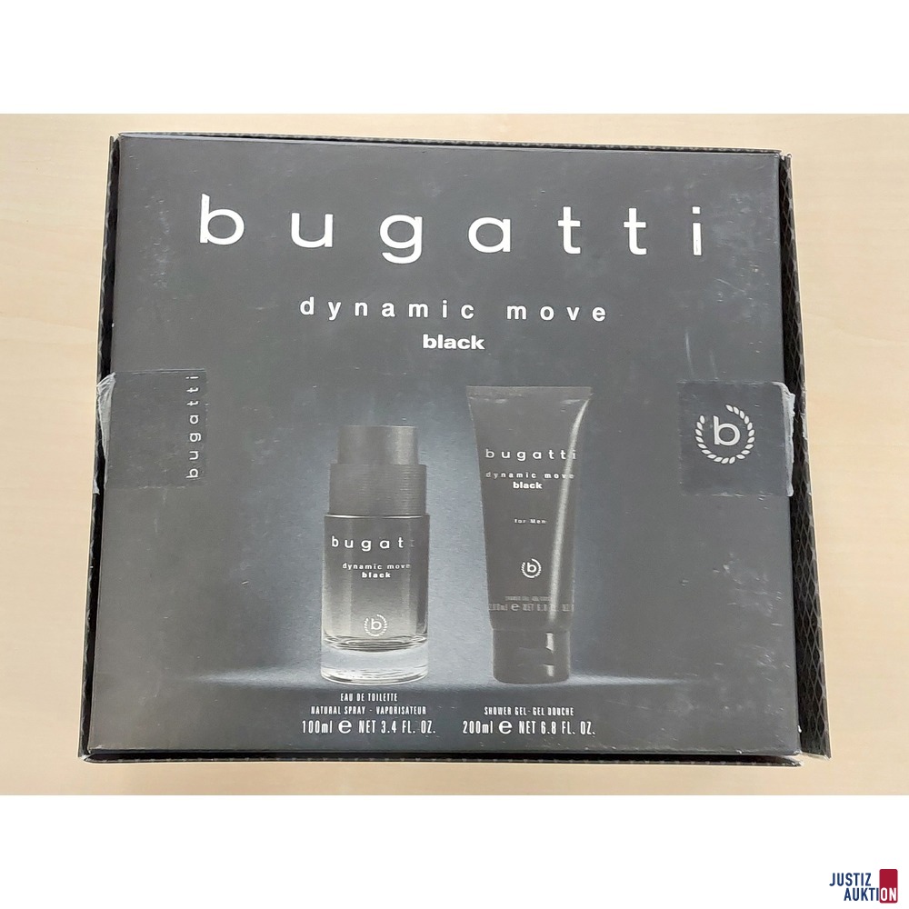 Geschenkset der Marke bugatti dynamic move black