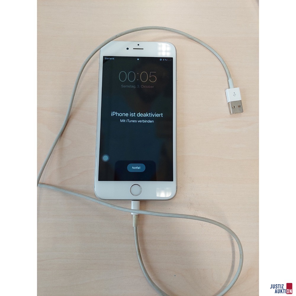 Handy der Marke iPhone 6S plus gebraucht/Gebrauchsspuren vorhanden