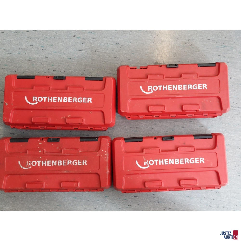 4 Stück Rothenberger Spiralen-/Werkzeugsets (unvollständig)   