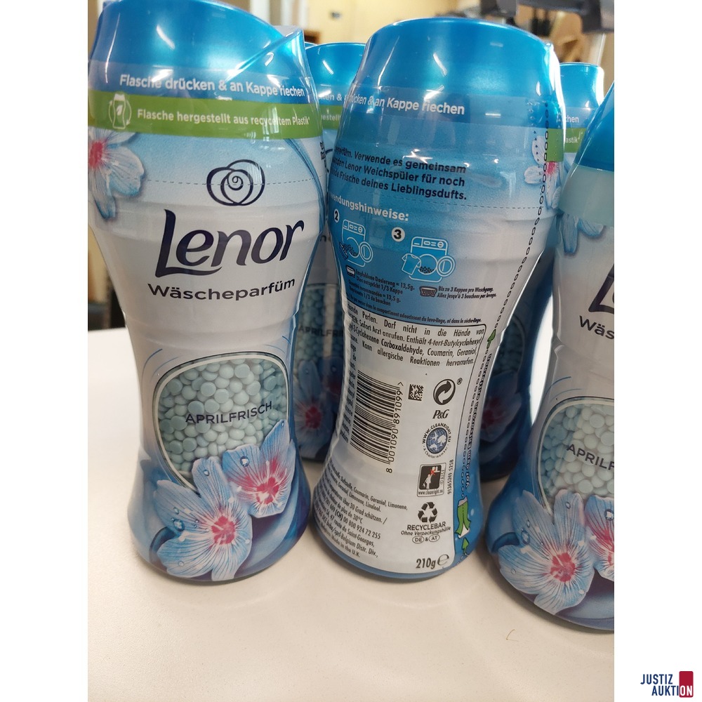 6 Wäscheparfüm der Marke Lenor Aprilfrisch u.a.