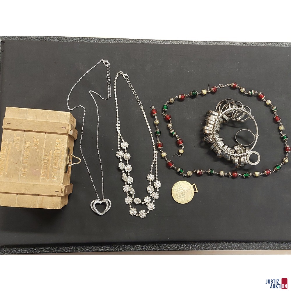 Konvolut aus Modeschmuck unedel