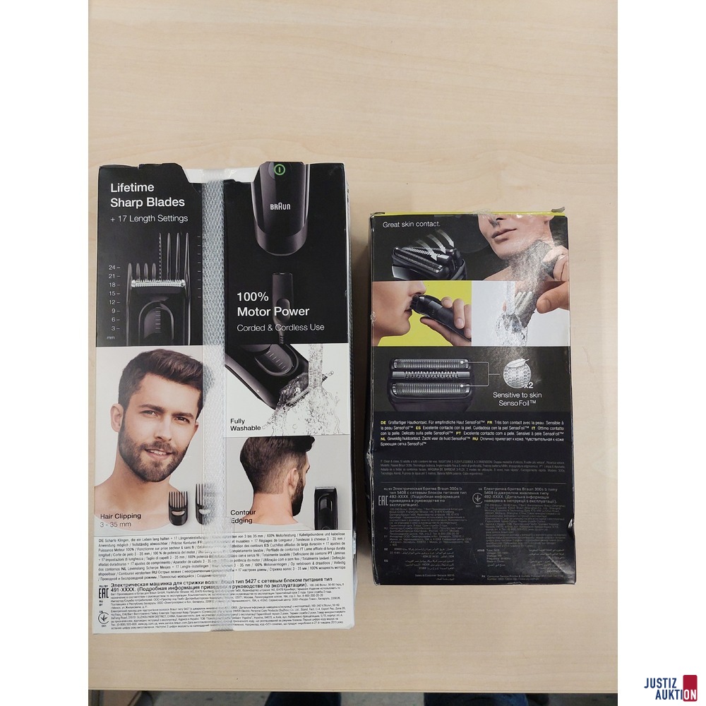Hair Clipper der Marke Braun u.a.