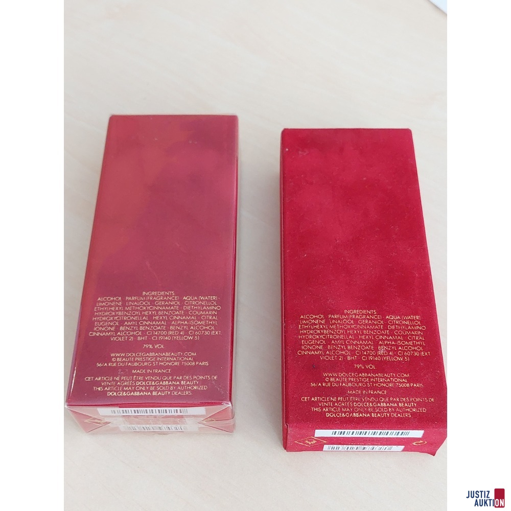 2 Stück Eau de Toilette der Marke Dolce &amp; Gabbana