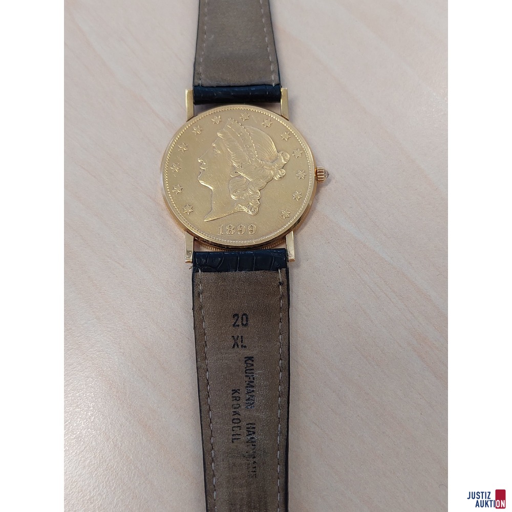 Herrenarmbanduhr der Marke Corum - Model: 20 Dollar Coin Watch