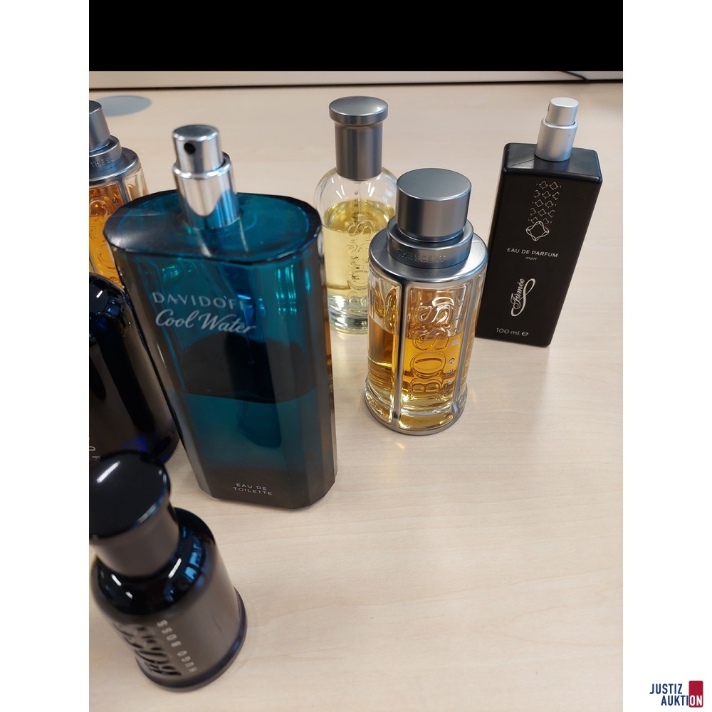 Diverse Parfums der Marken Hugo Boss, Davidoff, Axe angebrochen