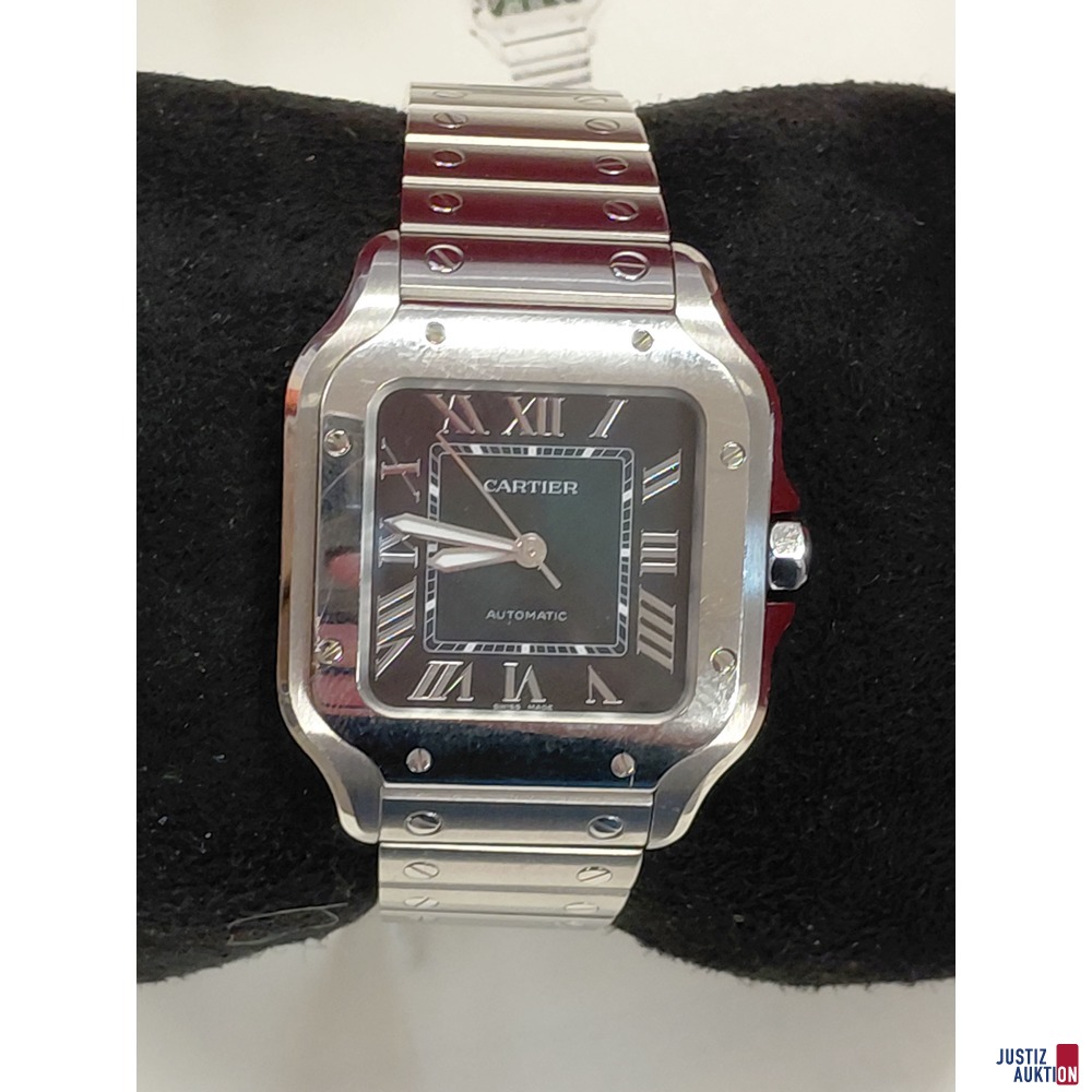 Herrenarmbanduhr der Marke Cartier - Modell&colon; Santos