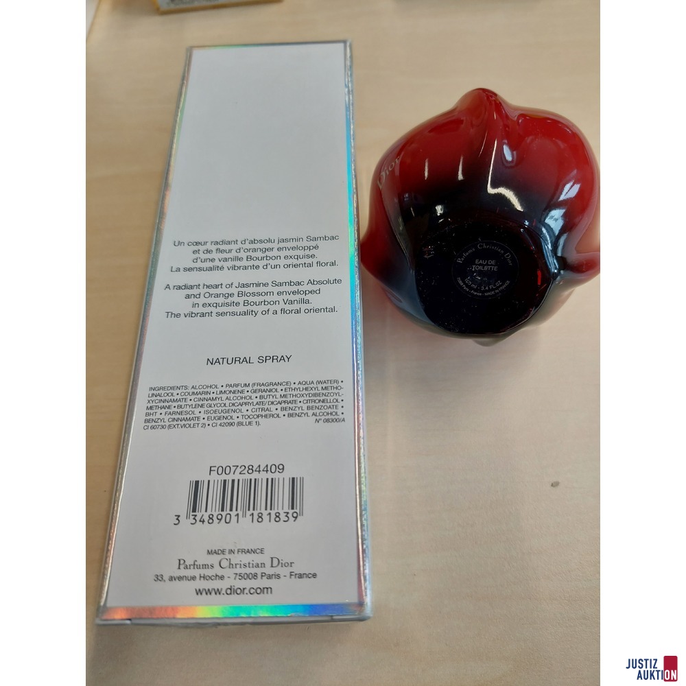 Eau de Toilette der Marke Dior Hypnotic Poison u.a.