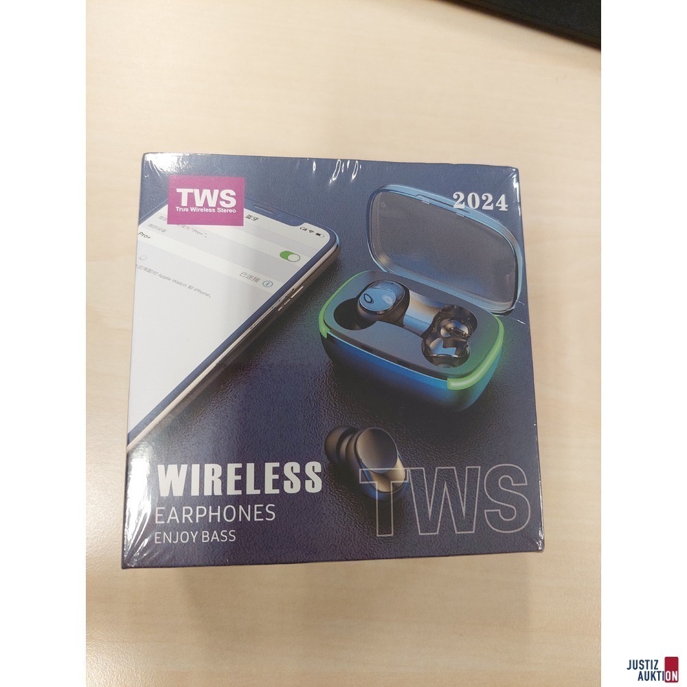TWS - True Wireless Earbuds &ndash; 2024 Specifications&colon; V5&period;0&plus;EDR in Originalverpackung &ndash; verschwei&szlig;t NEU