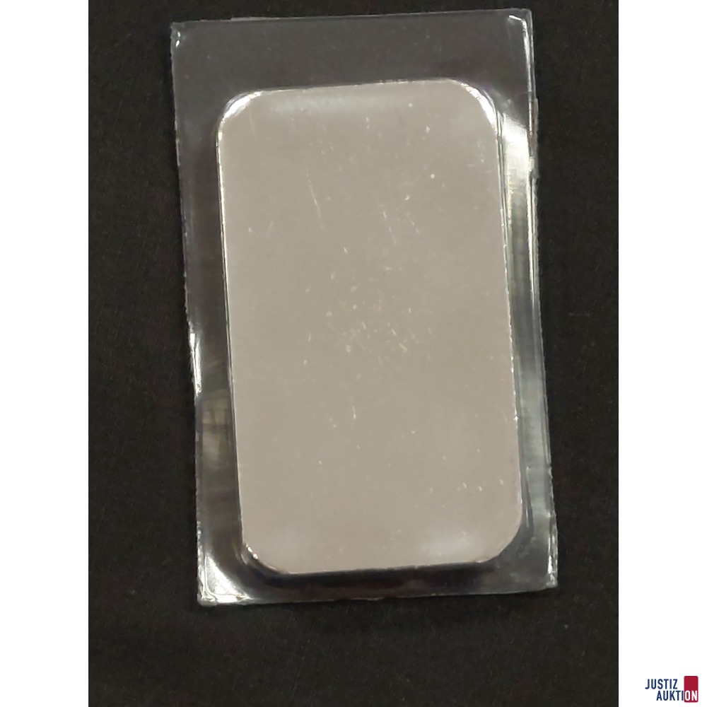 Silberbarren 100 g - 999,0 ‰ Argor Heraeus Schweiz