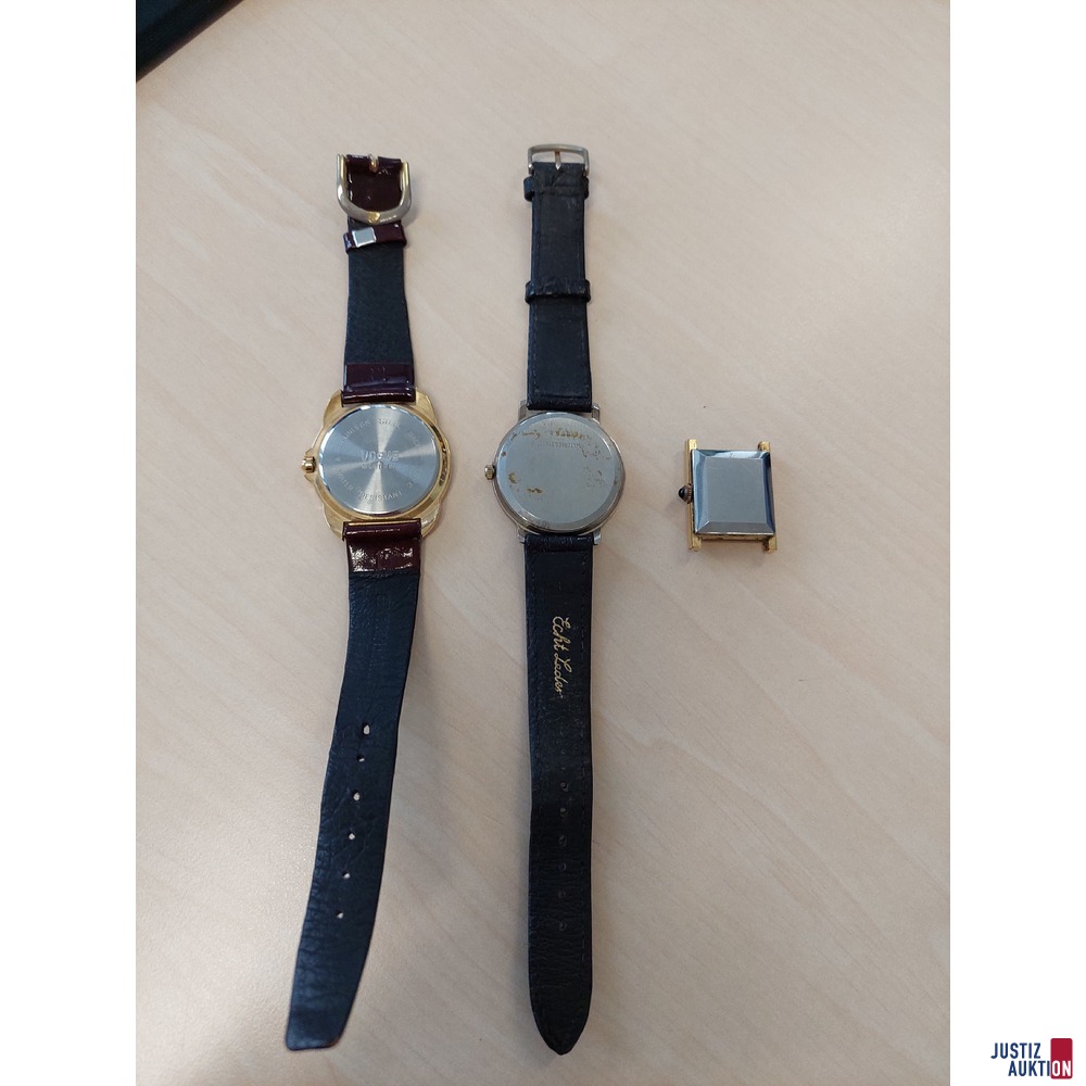 Herrenarmbanduhren der Marke Tommy Hilfiger und MSY getragen/Tragespuren vorhanden - Batterien müssen erneuert werden Betriebstauglichkeit konnte nicht überprüft werden! Schätzung und Artikelbeschreibung erfolgte durch einen Sachverständigen!