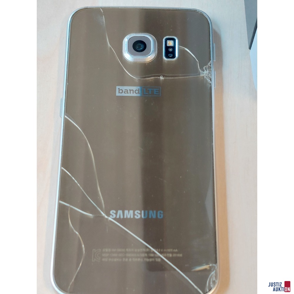 Handy der Marke Samsung Galaxy S6 edge gebraucht/Gebrauchsspuren vorhanden