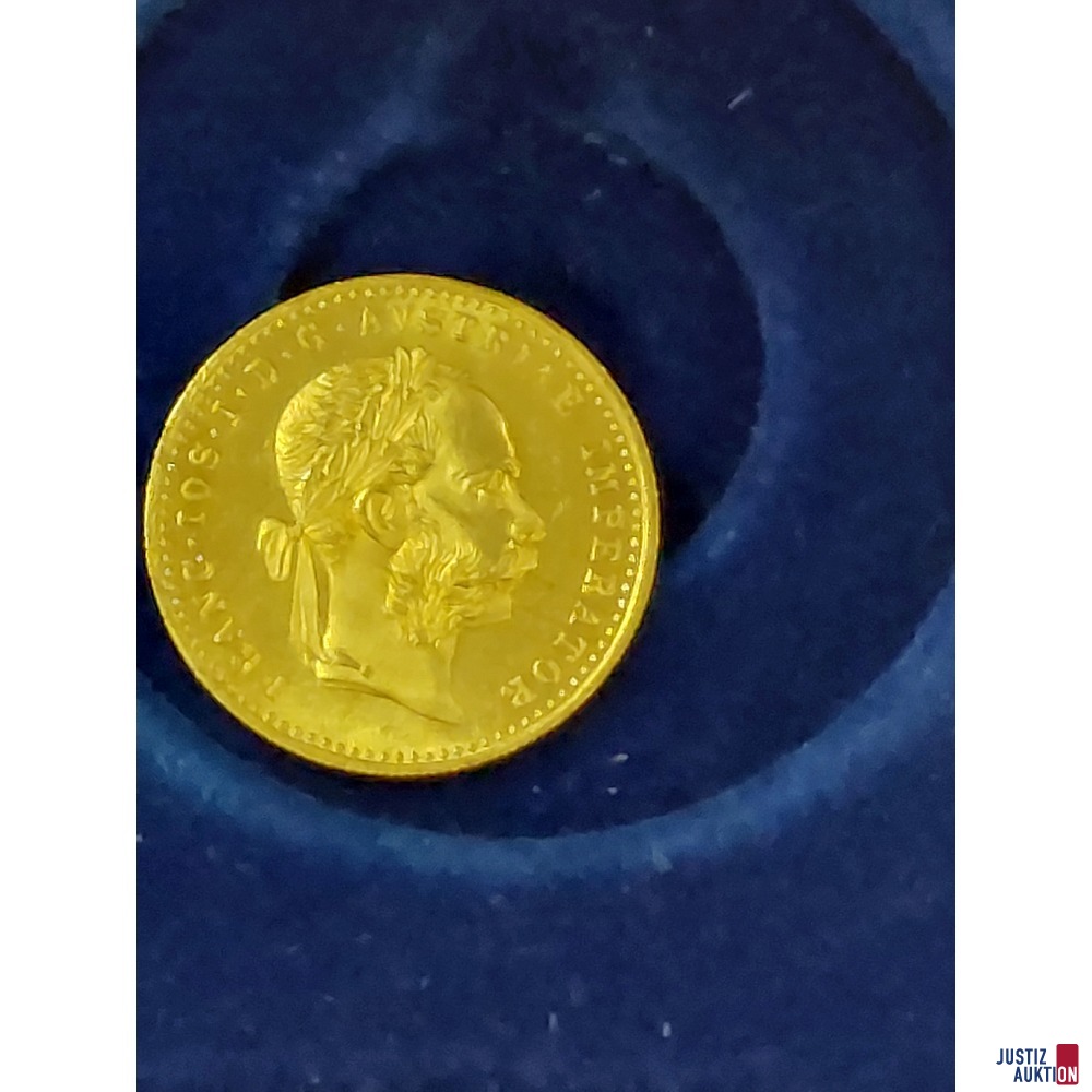 Einfachdukat 986 Gold Gewicht 3,49 g