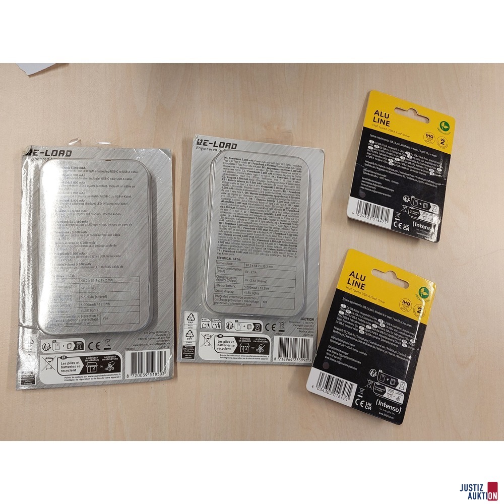 2 USB-Sticks der Marke ALU LINE Intenso 64 GB u&period;a&period;