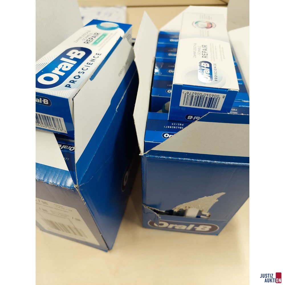 24 Packungen Zahnpasta der Marke Oral-B Pro-Science je 75ml