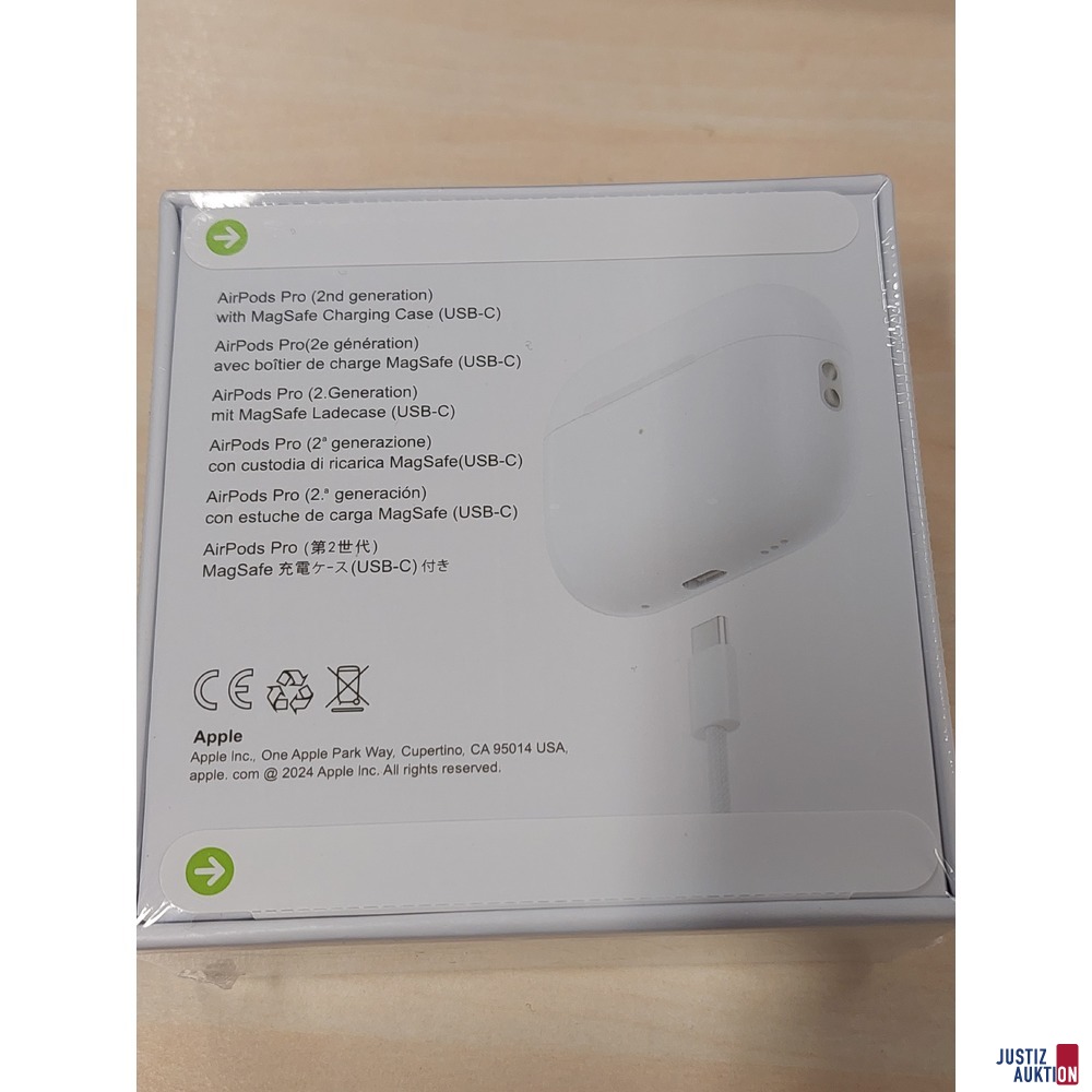 AirPods Pro &lpar;2nd generation&rpar; der Marke Apple Seriennummer&colon; GTXVL63PY9 in Originalverpackung &ndash; verschwei&szlig;t NEU