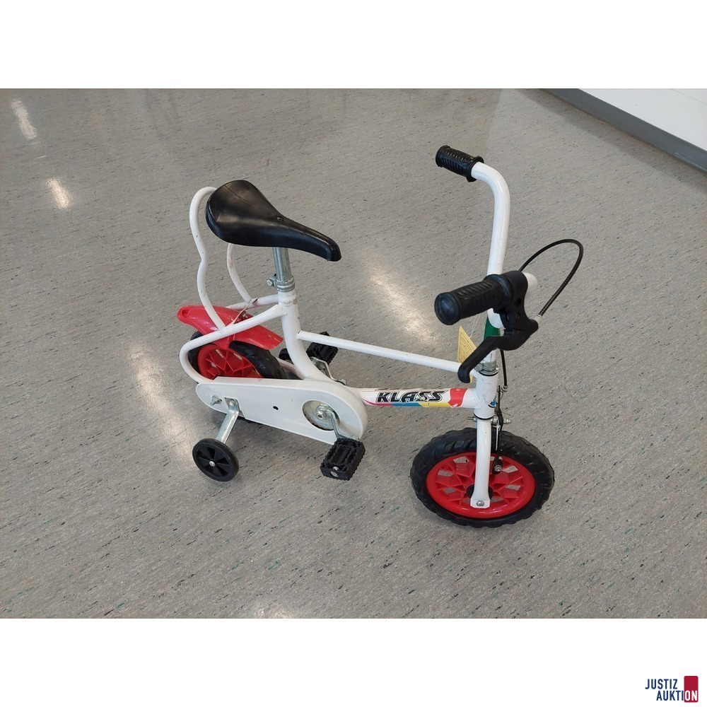 Kinderfahrrad mit Stützen der Marke Class