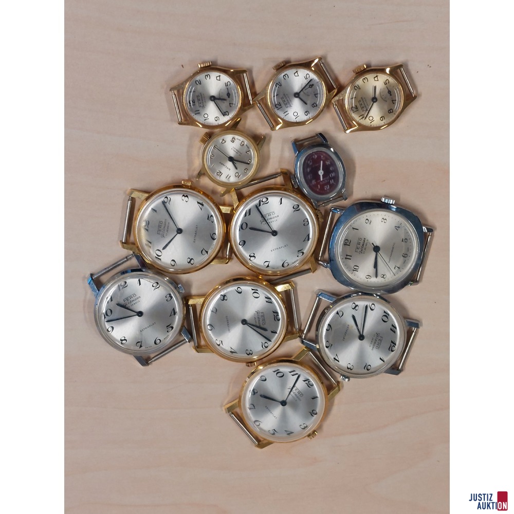 Konvolut bestehend aus 7 Herrenarmbanduhren u&period;a&period;