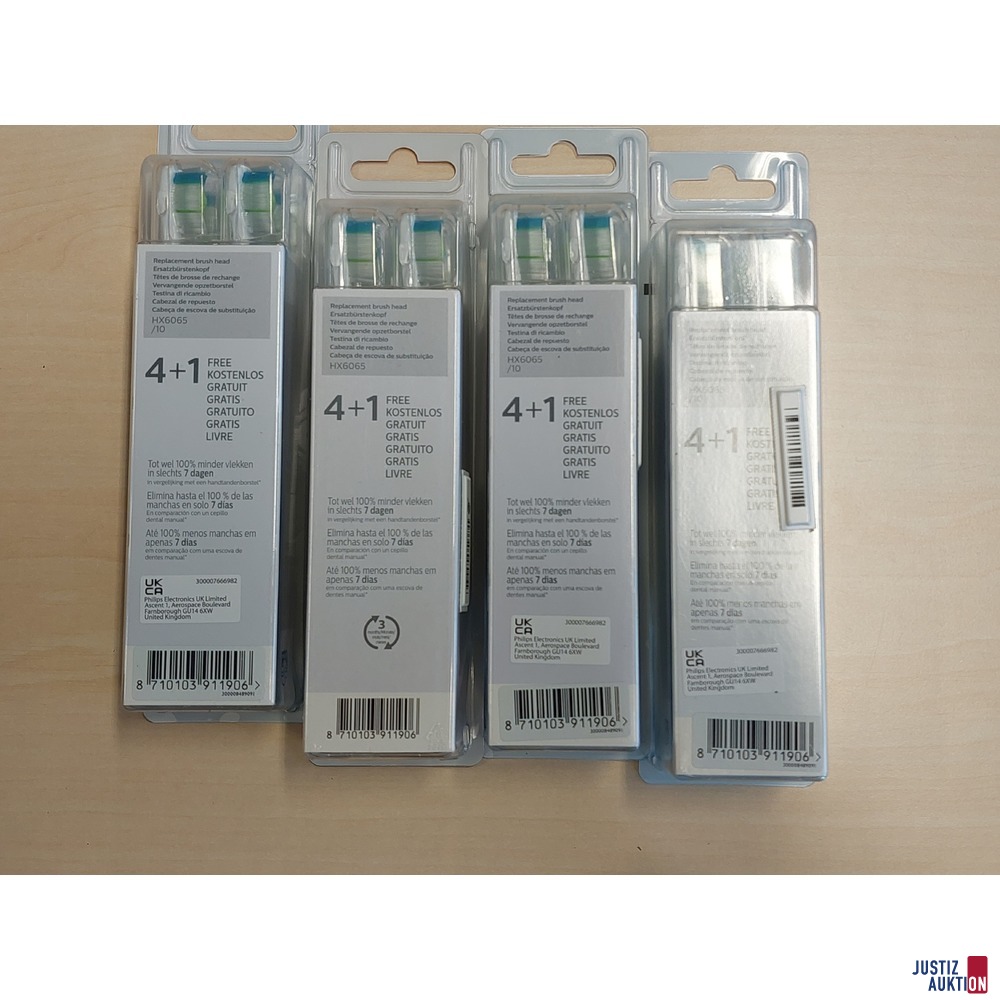 4 Packungen Zahnbürstenköpfe der Marke Philips Optimal White je 5 Stück