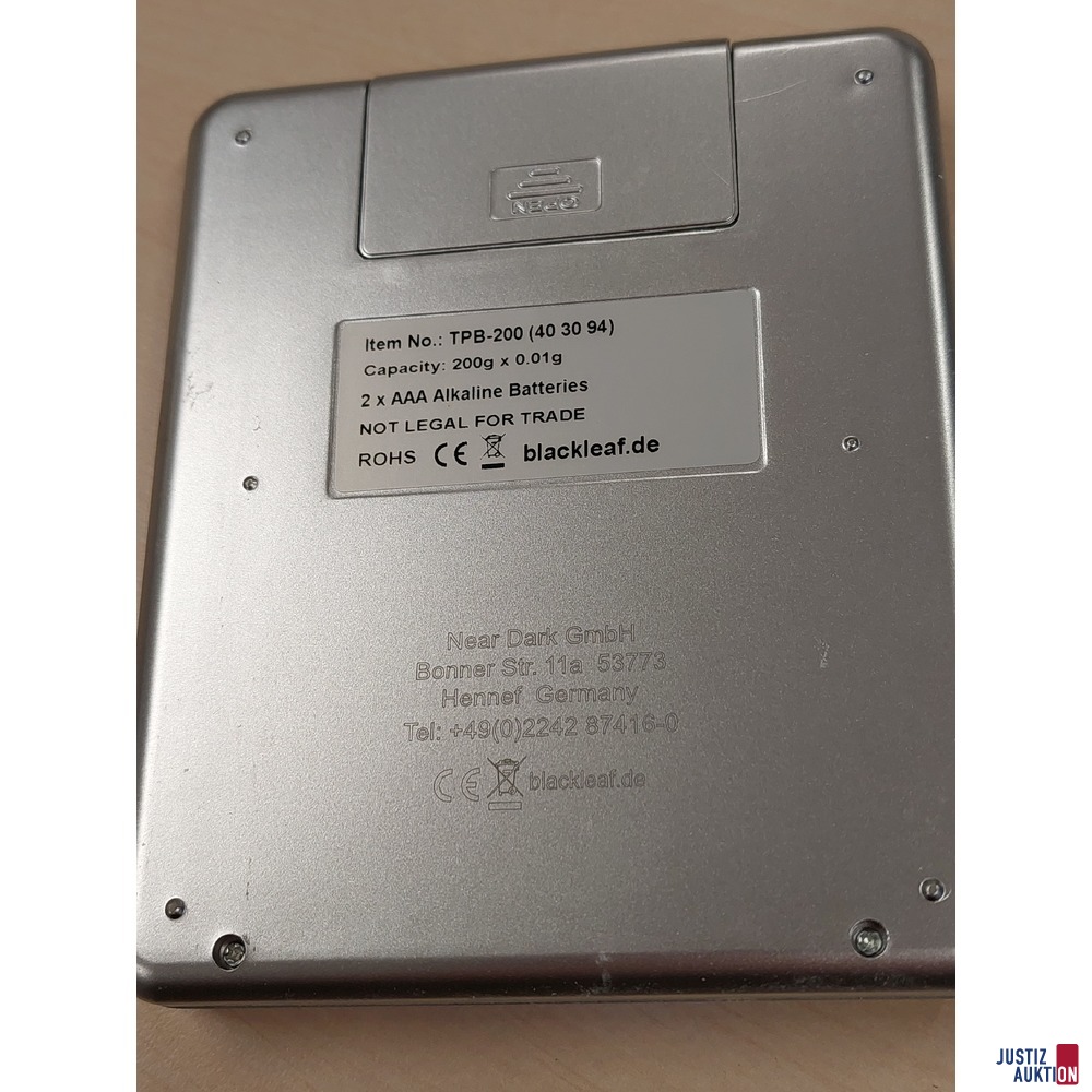 Feinwaage der Marke Near Dark GmbH - Model: TPB-200 (40 30 94)